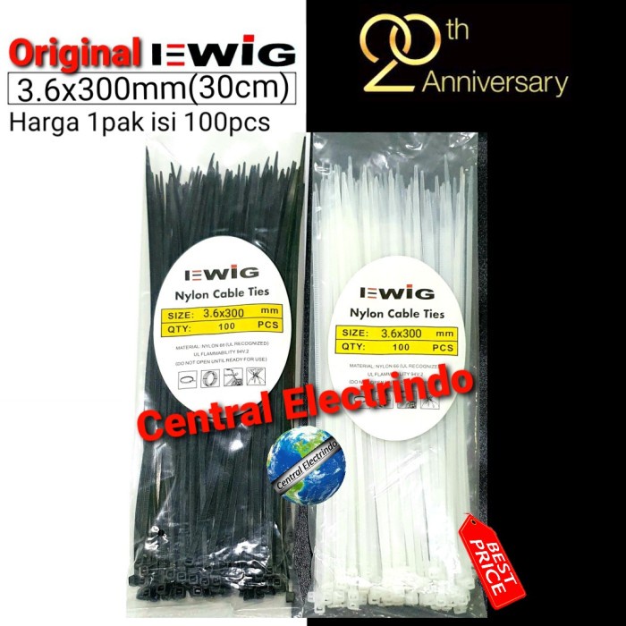 

ORGANIZER-DOCUMENT- KABEL TIES 3.6MMX30CM (300CM). - PUTIH -DOCUMENT-ORGANIZER.