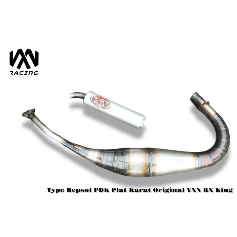 KNALPOT REPSOL PDK PLAT KARAT RX KING SPESIAL ORIGINAL VXN