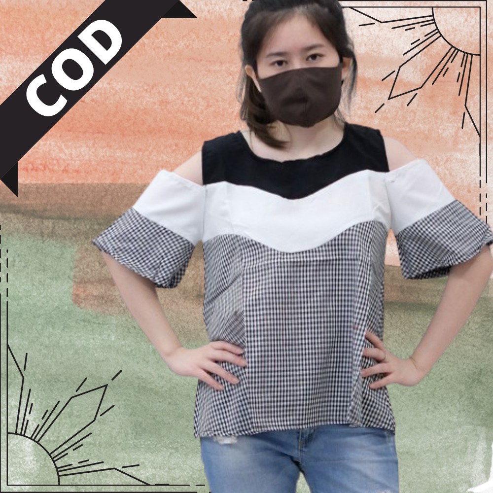 Atasan Baju Wanita Cewek Kasual Casual Kantor Office ANNIE A2