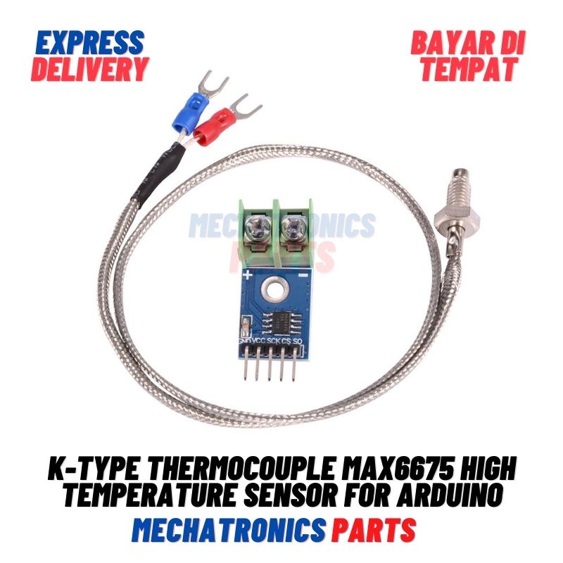 K-TYPE THERMOCOUPLE MAX6675 HIGH TEMPERATURE SENSOR FOR ARDUINO