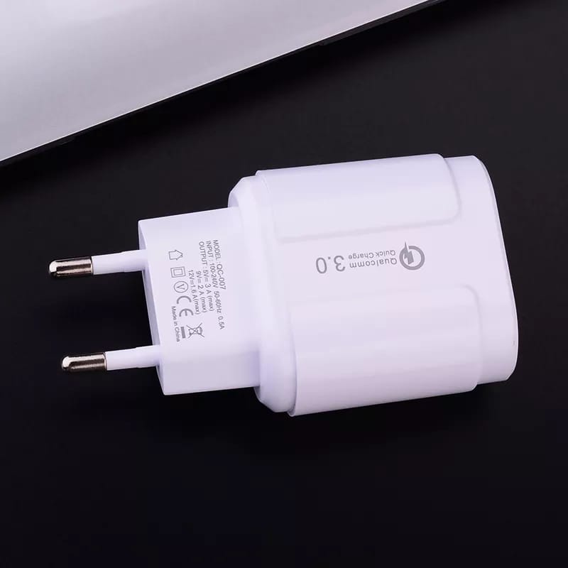 Charger QC 3.0 Fast Charging Trave Quick Charger Samsung xiaomi QC007 ~Fids_Store~