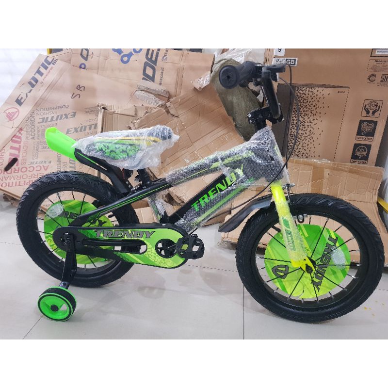 Sepeda Anak Sepeda BMX 16 inch TRENDY ( BAN JUMBO ) ( Warna Hijau / Green)