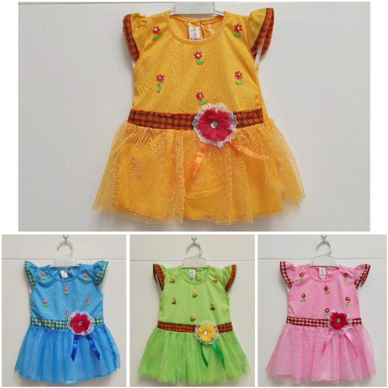 Dress rok tutu flowers anak bayi