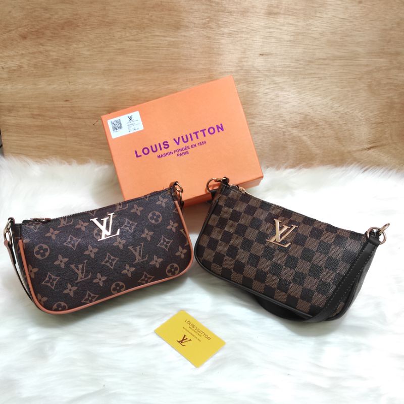 TOP HANDLE BAG LV POUCH SIGNATURE 2 TALI SLEMPANG WANITA