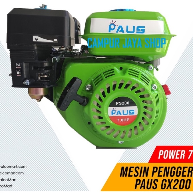 Mesin Penggerak 7HP Bensin Engine 7 PK 7 HP Murah Merk Paus Gx 200