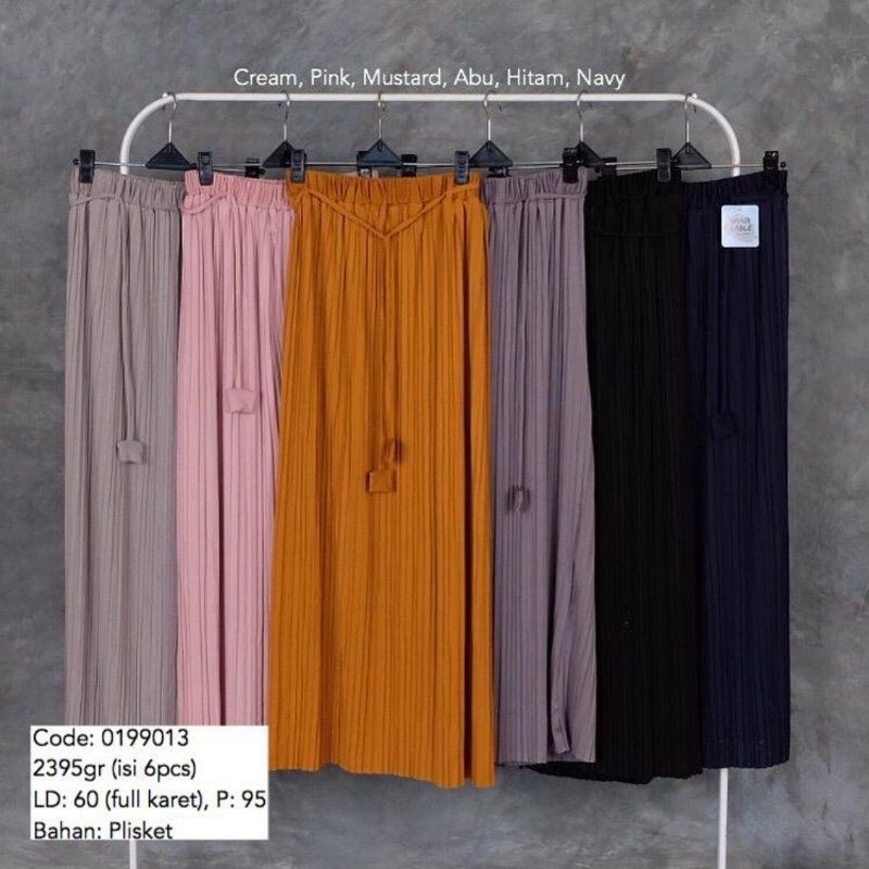 Rok Plisket Tali Lonceng Premium / Belia Pleated Skirt / Belia Jersey Moumbloe