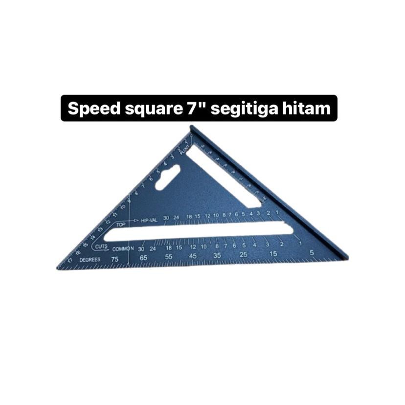 

Penggaris Siku Segitiga Speed Square Right Angle 230 Tukang Aluminium 7 Inch Pengerjaan KayuSpeed Square 7 inch Woodworking Penggaris Siku Segitiga Tukang HitaM