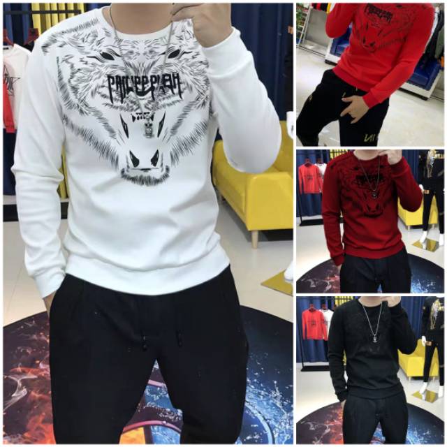 Baju PANNIPIAH/Kaos sweater tebal pria