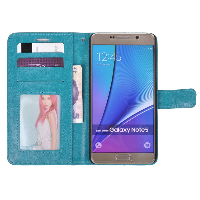 Hp Smartphone Samsung Note 5 Flip Wallet Leather Case