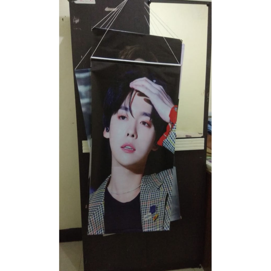 PO. Wall Scroll/Banner/Anime Kpop Foto Pajangan Kamar Pajangan Dinding
