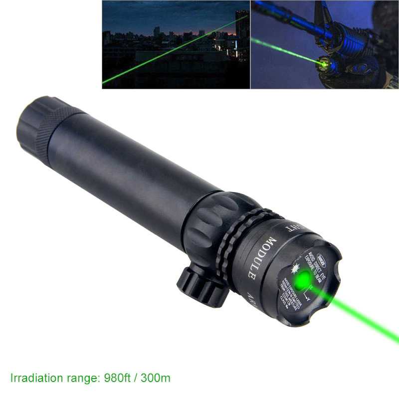 PROMO Laser hijau Tactical Green Dot Laser Gun Scope laser senapan Airsoft Rifle with Mount +Baterai+Charger laser pointer laser hijau jarak jauh laser senapan angin laser jarak jauh senter laser jarak jauh green laser pointer laser mini VASTFIRE 7RLP08BK