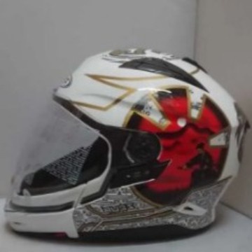 ZEUS ZS 613C WHI AJ20 RED | HELM MODULAR | ZEUS 613C