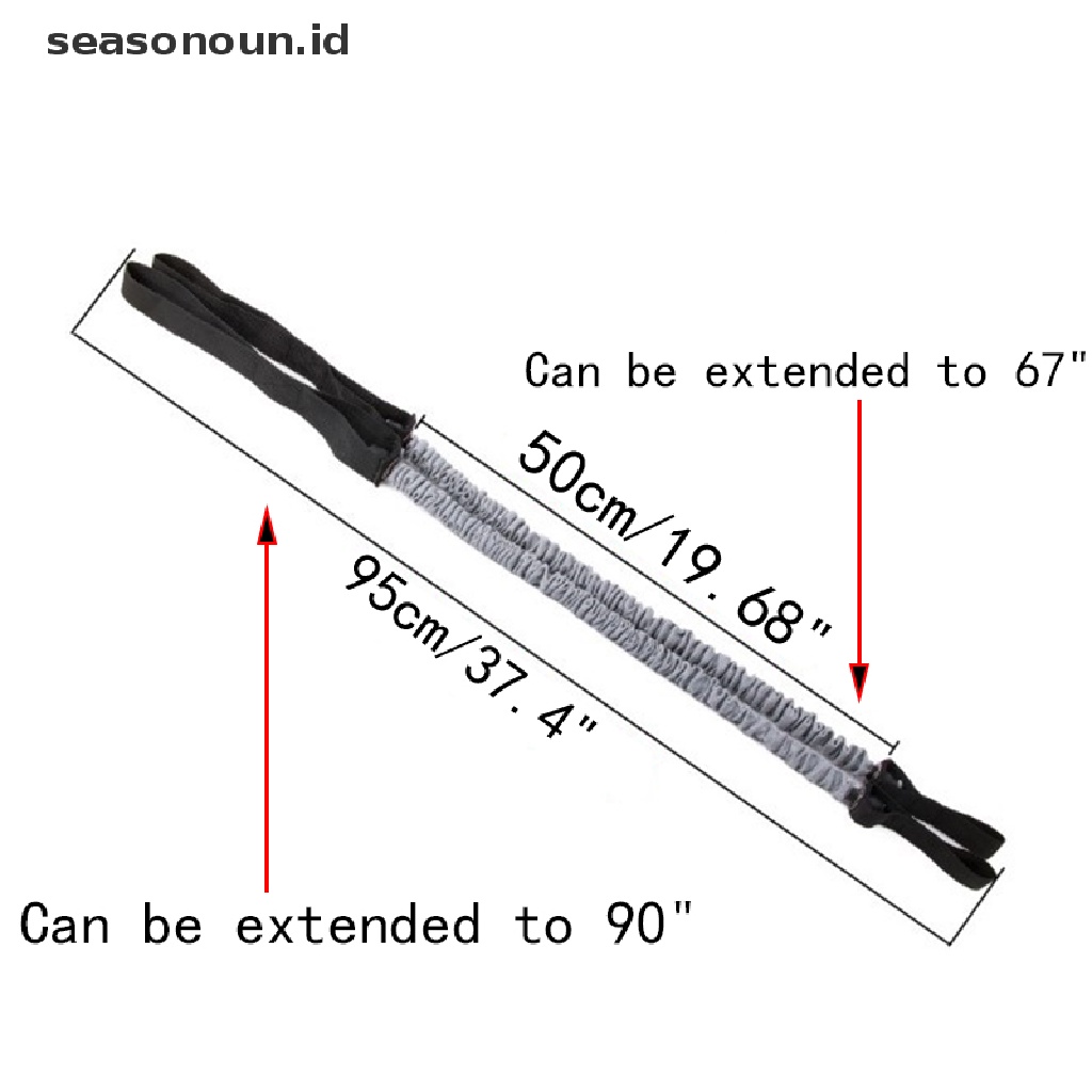 (seasonoun) 1pc Roda Roller Elastis Untuk Latihan Otot Perut / Pinggang