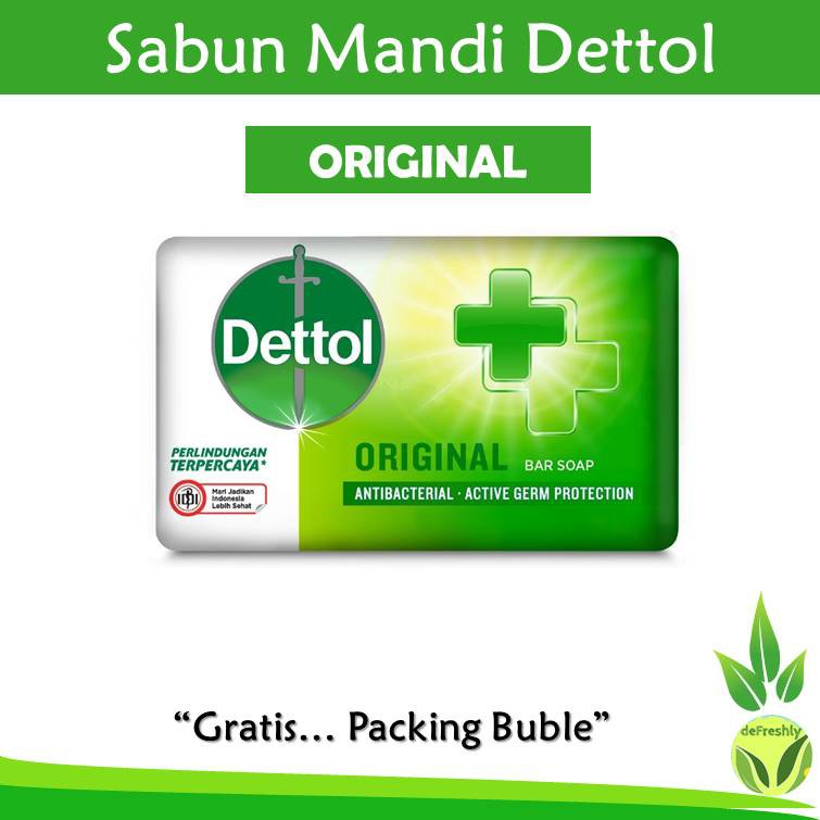 Sabun Mandi DETTOL ORIGINAL Protect satuan Detol antiseptik antibakteri kesehatan batang - 100gram