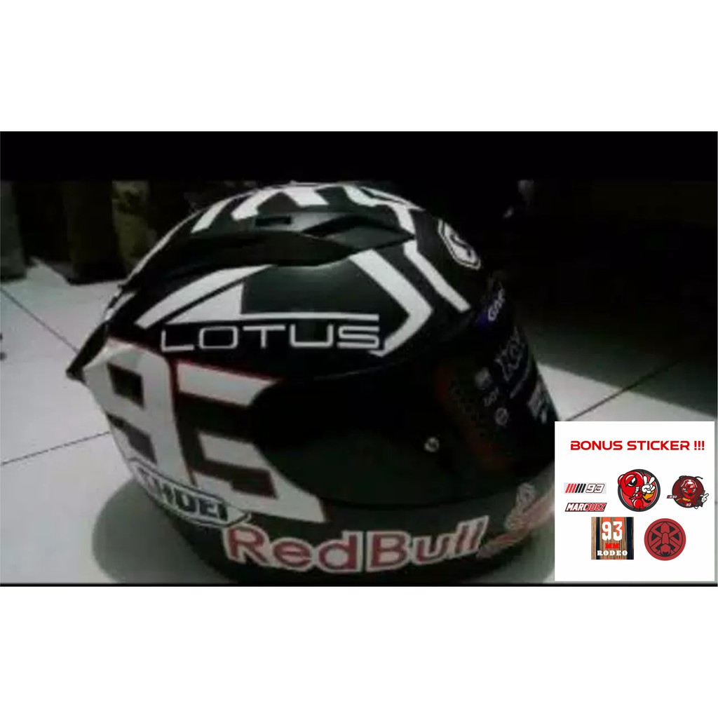 STICKER DECAL HELM MARC MARQUEZ