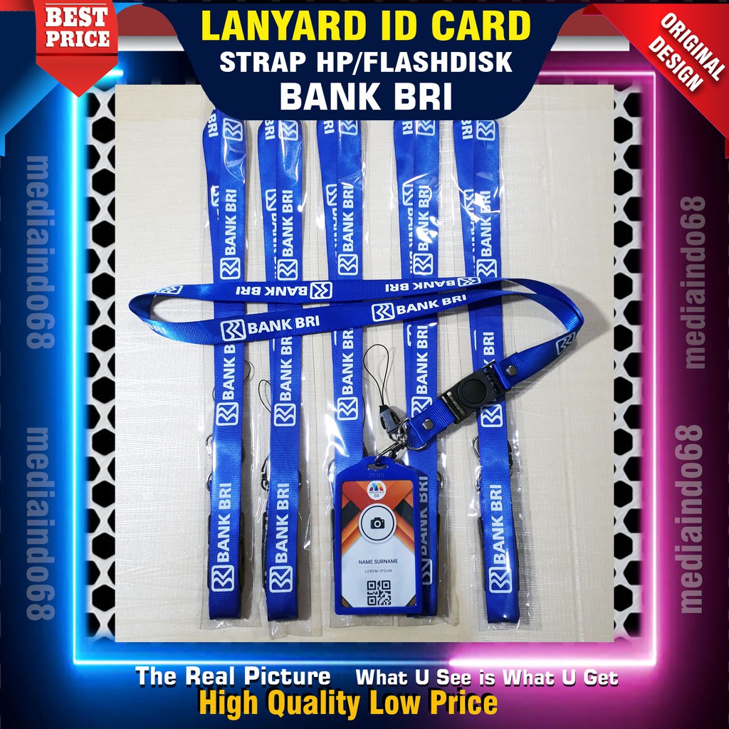 

BANK BRI Lanyard, Strap ID, HP/Flashdisk (Paket Lengkap Murah)