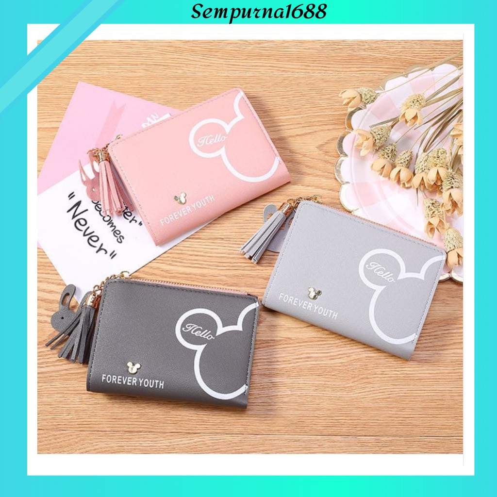 SMP - Dompet Lipat Wanita Dompet Kecil Import