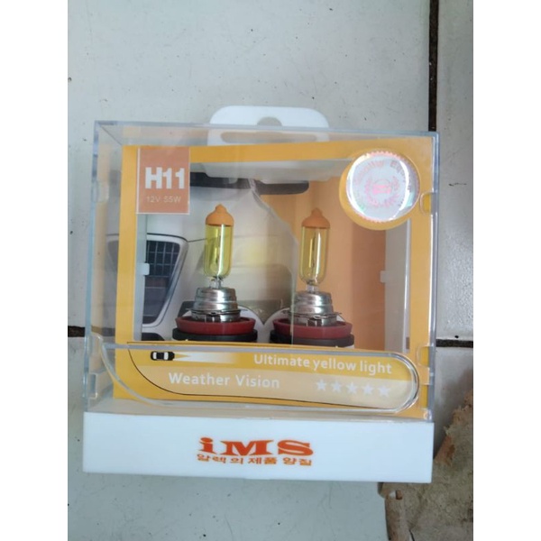 bohlam h11 12v 55watt warna kuning