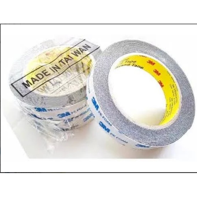 Double Tape 3M Pe FOAM Selotip Busa Perekat Mobil Motor 3M