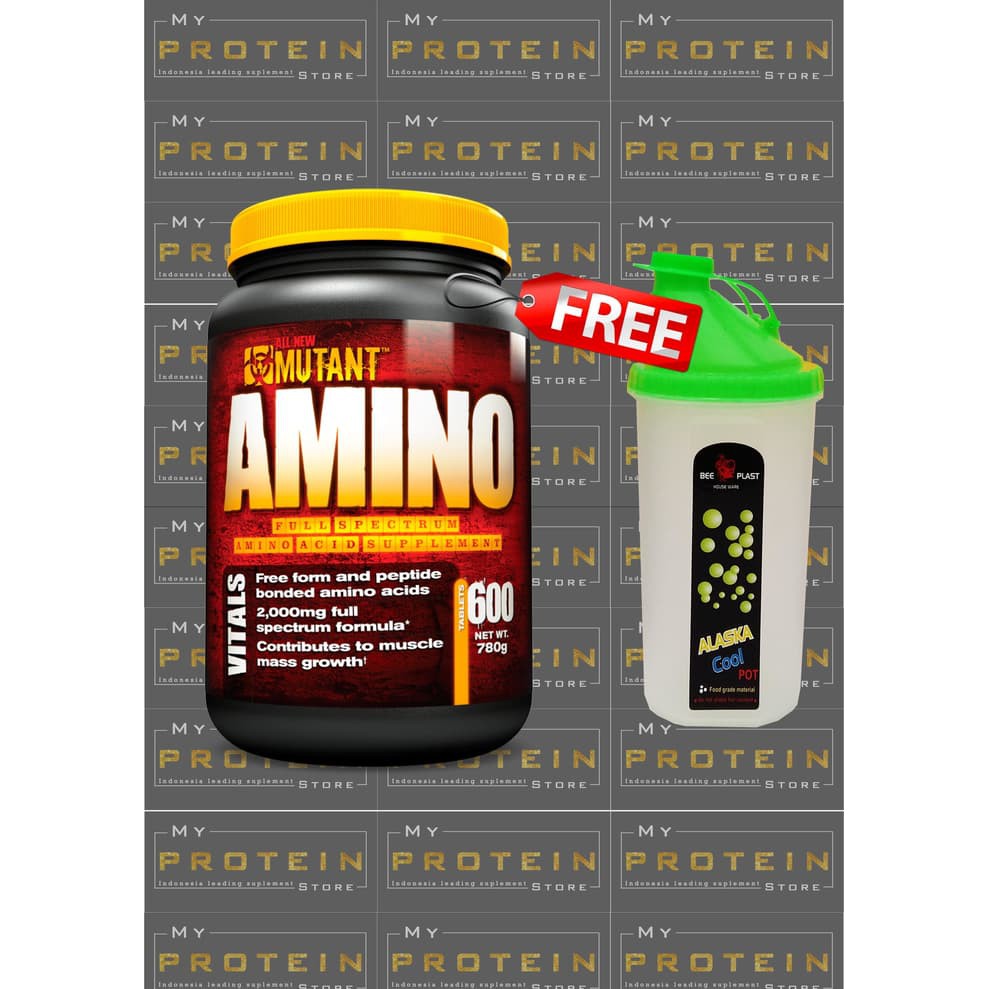 Suplemen Fitness | Mutant Amino 600 Tabs Mutantamino Aminomutant Original free shaker