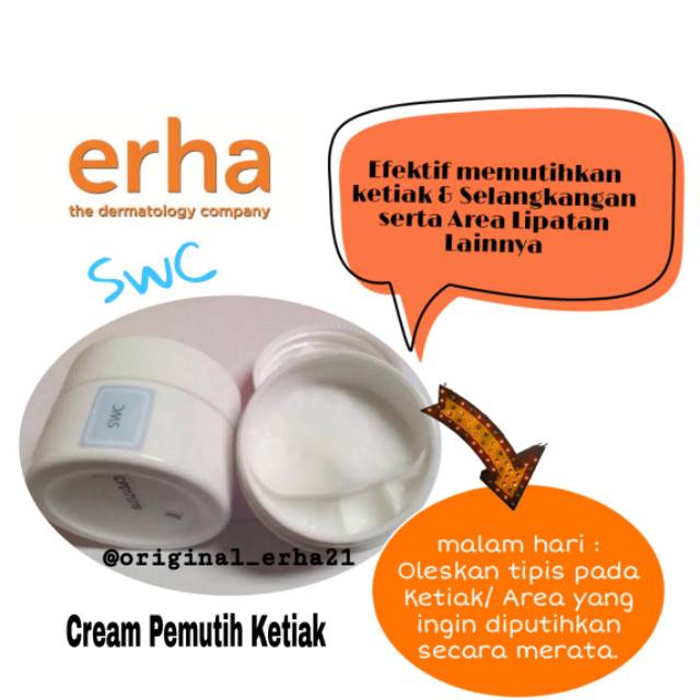 Erha Cream Whitening Ketiak  / Cream Lipatan / SWC