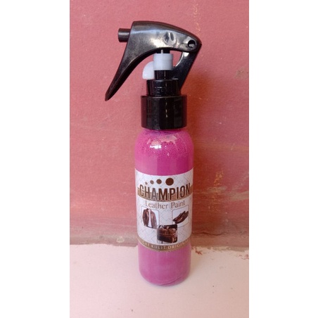 cat kulit asli warna magenta isi 100 ml,cat jaket kulit,cat sepatu kulit,cat tas kulit,dll