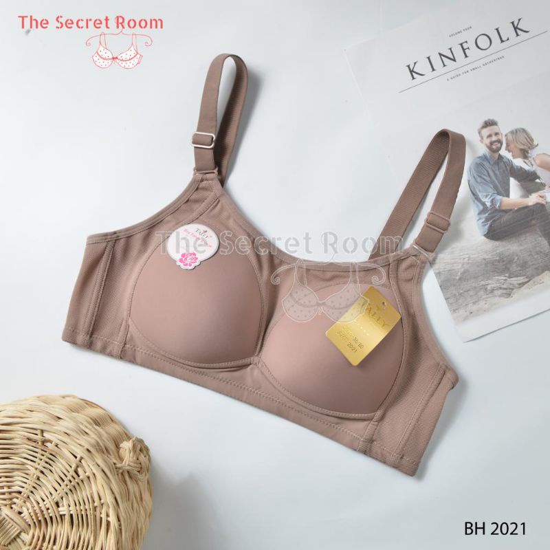 TALLY BRA BH 2021 | CUP B BESAR | TANPA KAWAT | BUSA TIPIS | SIZE 36-42 | BASIC BRA BH BAHAN BERPORI