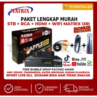 Matrix Apple Merah /Silver /Kuning New Super HD - STB TV Digital/Receiver Youtube,IPTV,MeeCast,AppleCast,DVB-T2,DVB2IP,MITUBE,Tik-Tok,Vidio,WeTV