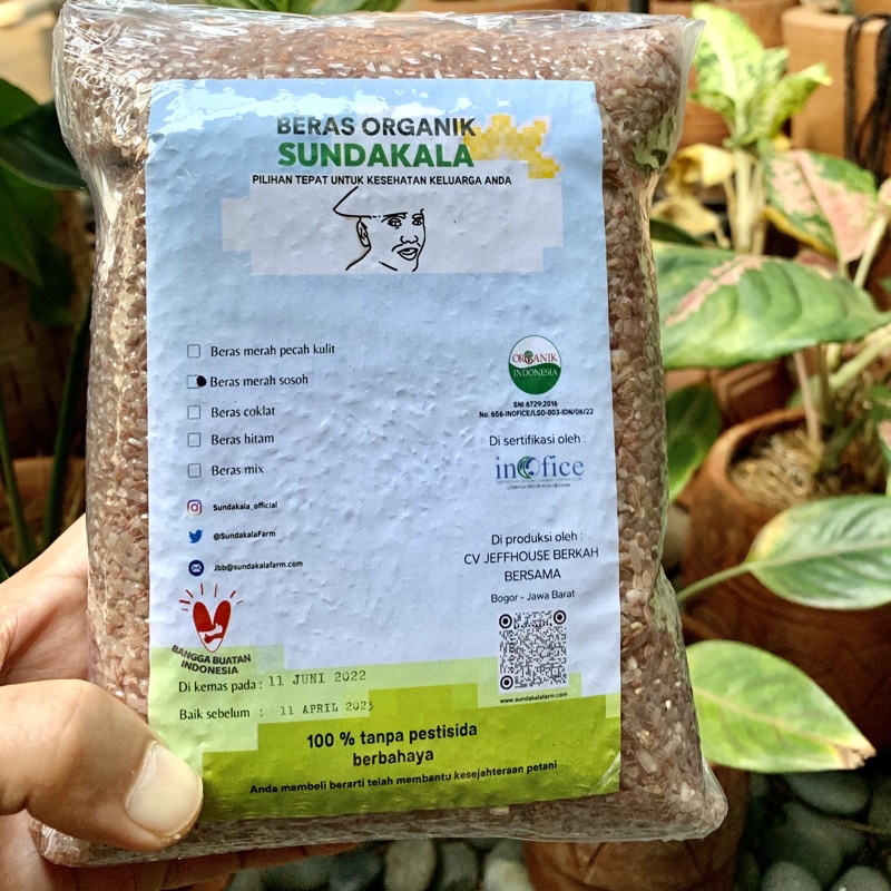 

Beras Merah Organik Sosoh SundaKala 1 kg