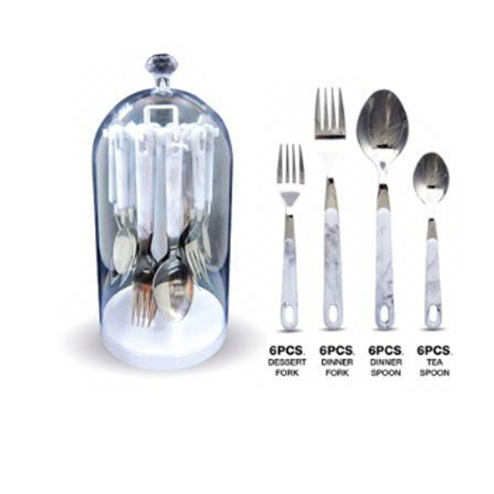 Oxone OX9600 Sendok Garpu Set Cutlery Set  24 Pcs Stainless