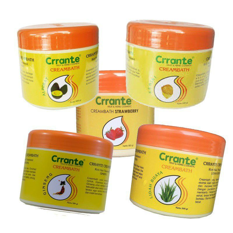 [NEW] CRRANTE CREAMBATH POT 500gr - ALL VARIAN/ MASKER RAMBUT CRRANTE
