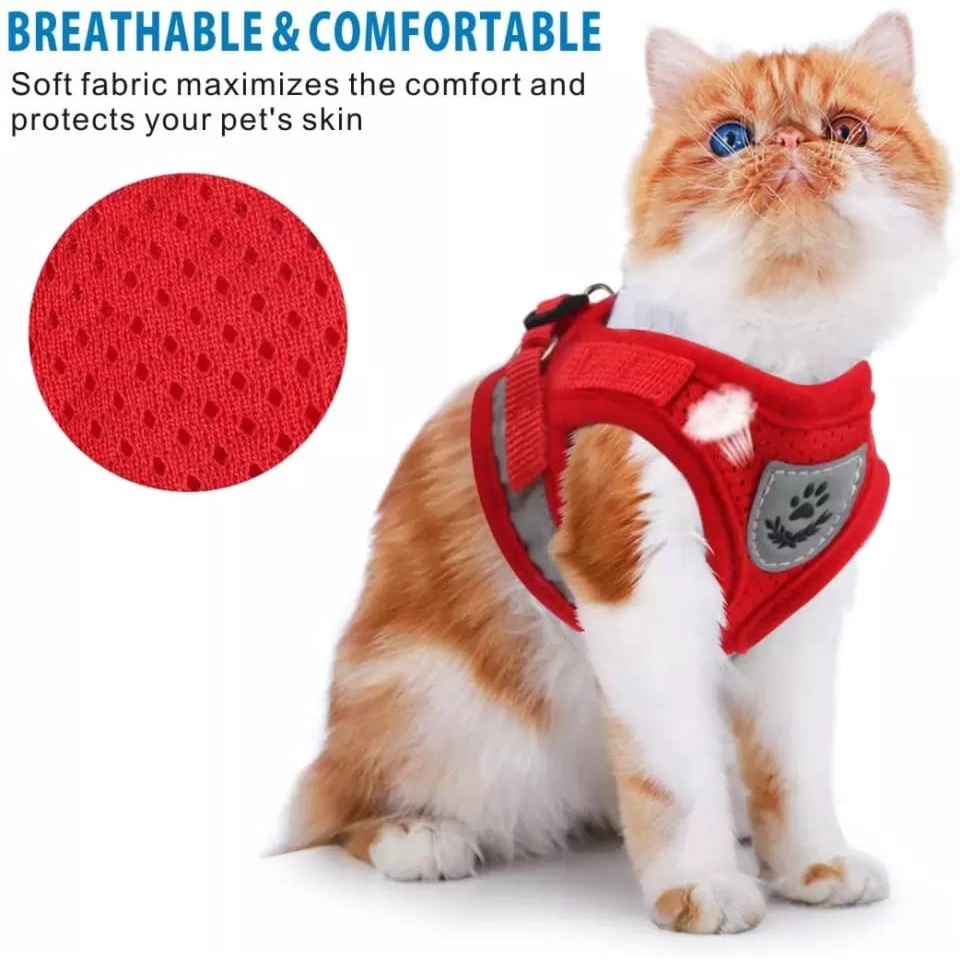 TALI TUNTUN-HARNESS KUCING / HARNESS KUCING / TALI TUNTUN ANJING / TALI KUCING HARNESS
