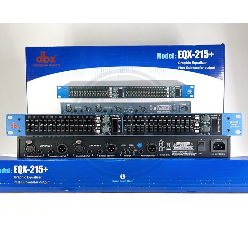 equalizer eqx dbx 215 plus subwofer