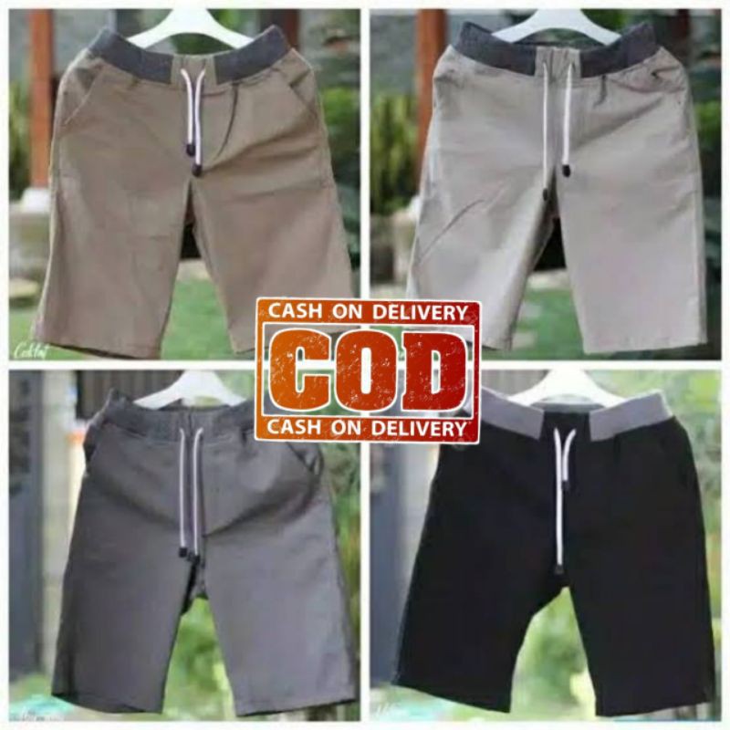 CELANA CHINO PENDEK RIP COTTON COMBED DIAMOND