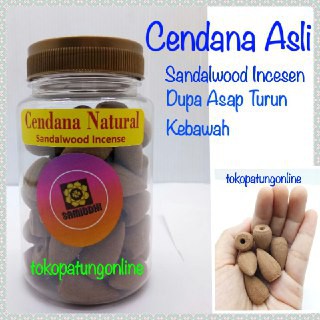 Dupa Cendana Asli Natural Sandal Wood/ Dupa Asap Turun Kebawah