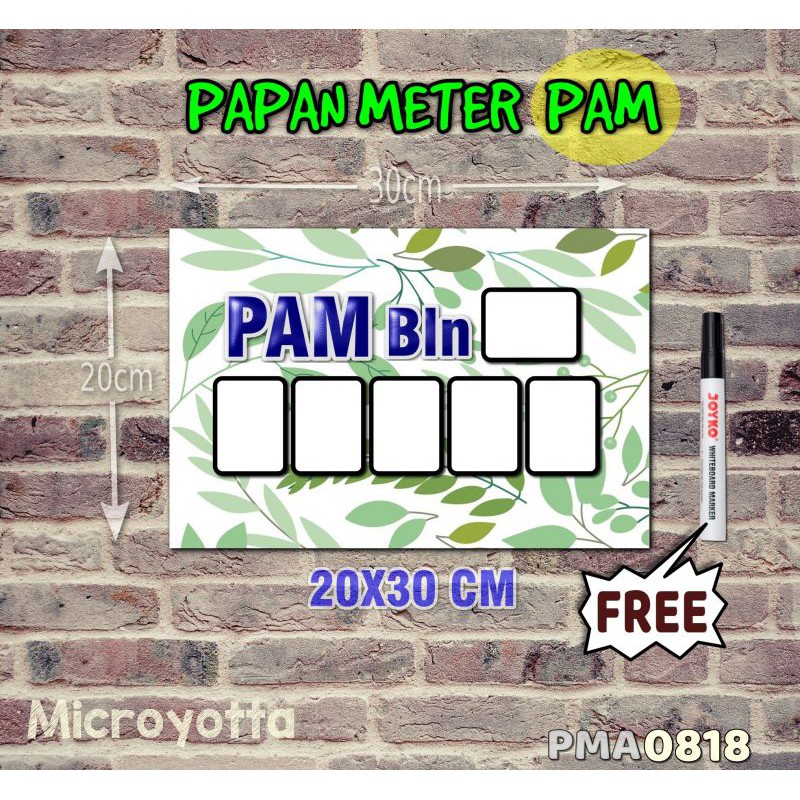 

Microyotta Papan Meter Listrik PLN PAM motif Unik - Flower 18