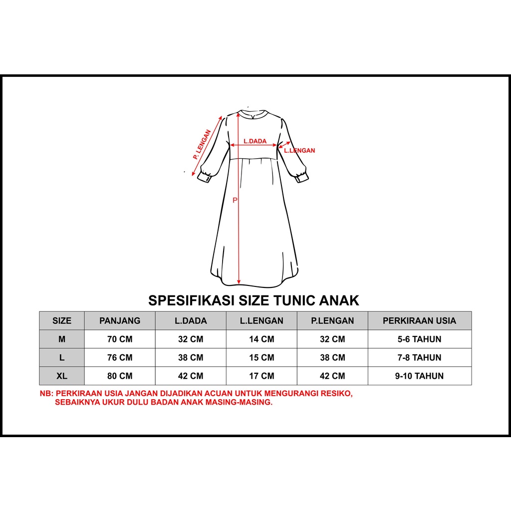 Gamis Anak Tunik Midi Dress Crinkle Air Flow Atasan Anak Perempuan