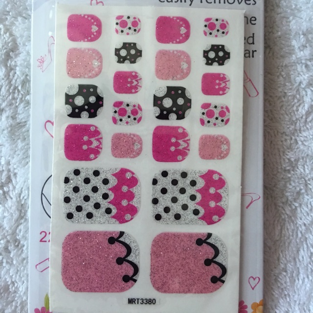 Toe Nail Art Sticker/stiker kuku