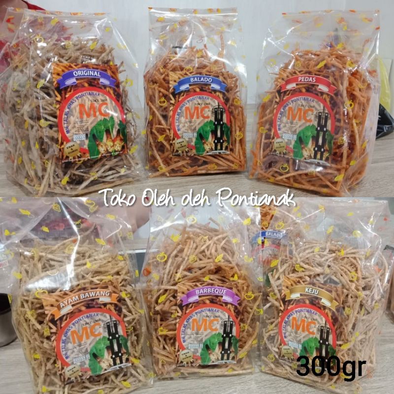 

Snack Mie Talas MC 300gr/ Mini Stik/ Mini Stick Talas MC uk.Besar Khas Pontianak