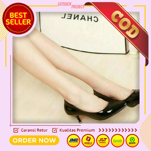 Sepatu Wanita Kerja Terlaris Import Sepatu High heels hils Cewek Hitam Kerja Jalan COD GP415