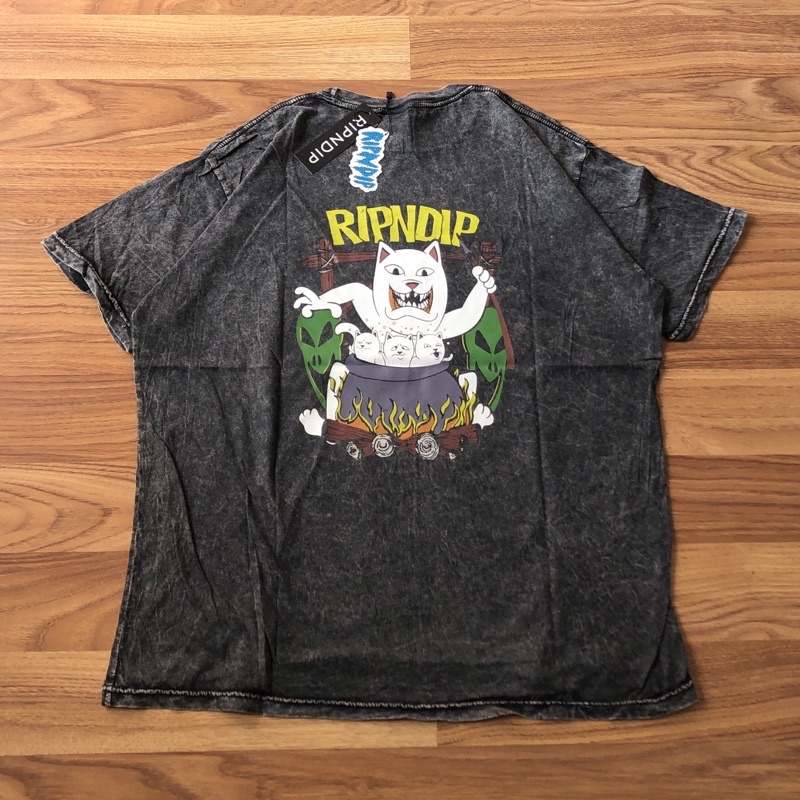 ra.store01 KAOS RIPNDIP - PASAK WASHING HITAM FULLTAG MIRROR ORIGINAL TSHIRT OVERSIZE