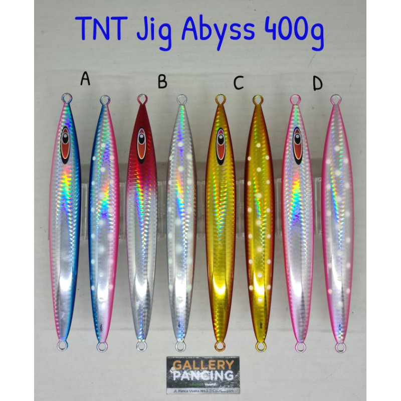 Metal Jig TNT Jig Abyss 400g• Panjang 20 cm• Berat 400 gr