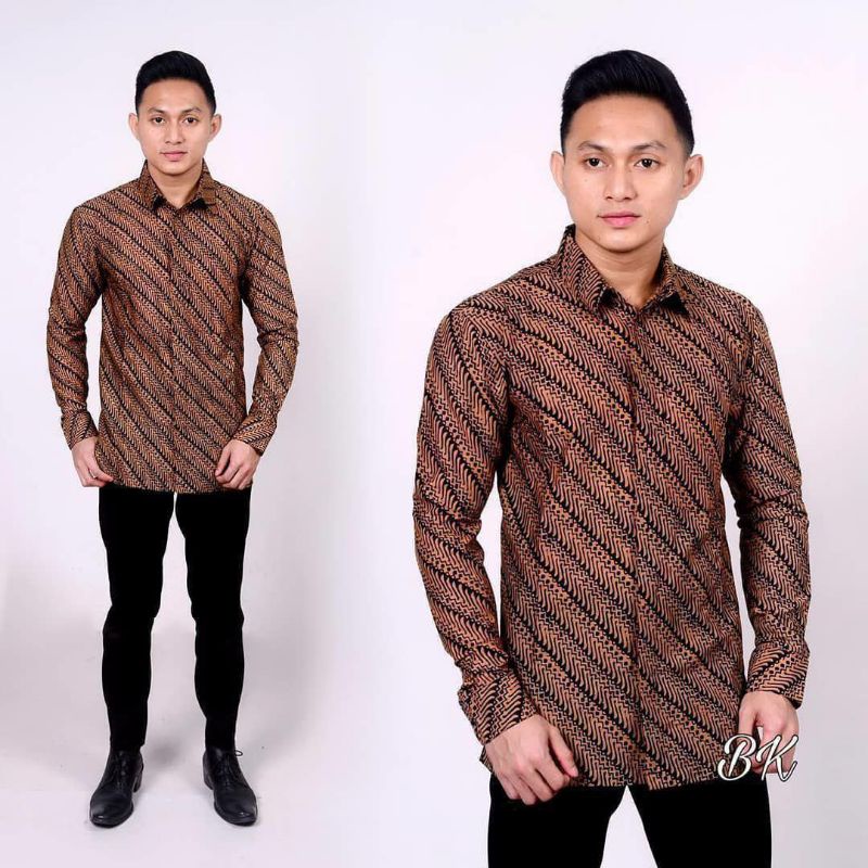 KEMEJA BATIK LENGAN PANJANG TERVIRAL DI SHOPEE ORIGINAL NO KW READY SERAGAM HARGA GROSIR