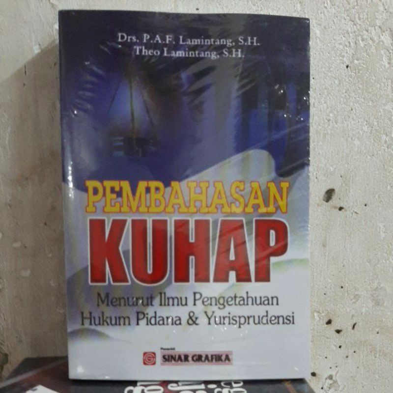 

PEMBAHASAN KUHAP By Drs.Lamintang