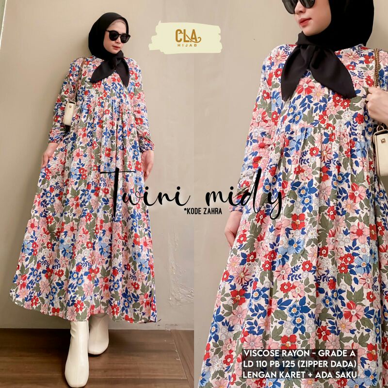 HARUKA &amp; TWINI Midi Dress Ori by Cla