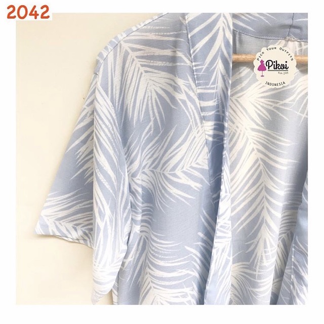 Cardigan katun wanita murah / cardigan pantai lucu / cardigan daun / cardigan hawaii summer 2042