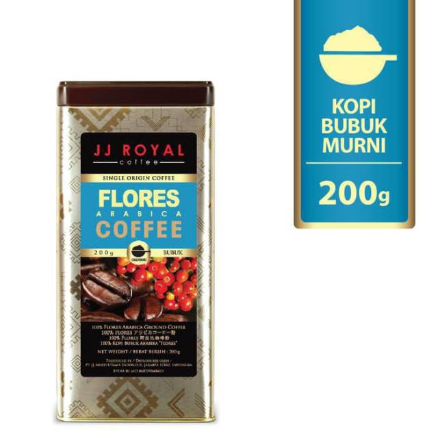 

KOPI JJ ROYAL COFFEE FLORES ARABICA GROUND TIN 200GR - KOPI BUBUK