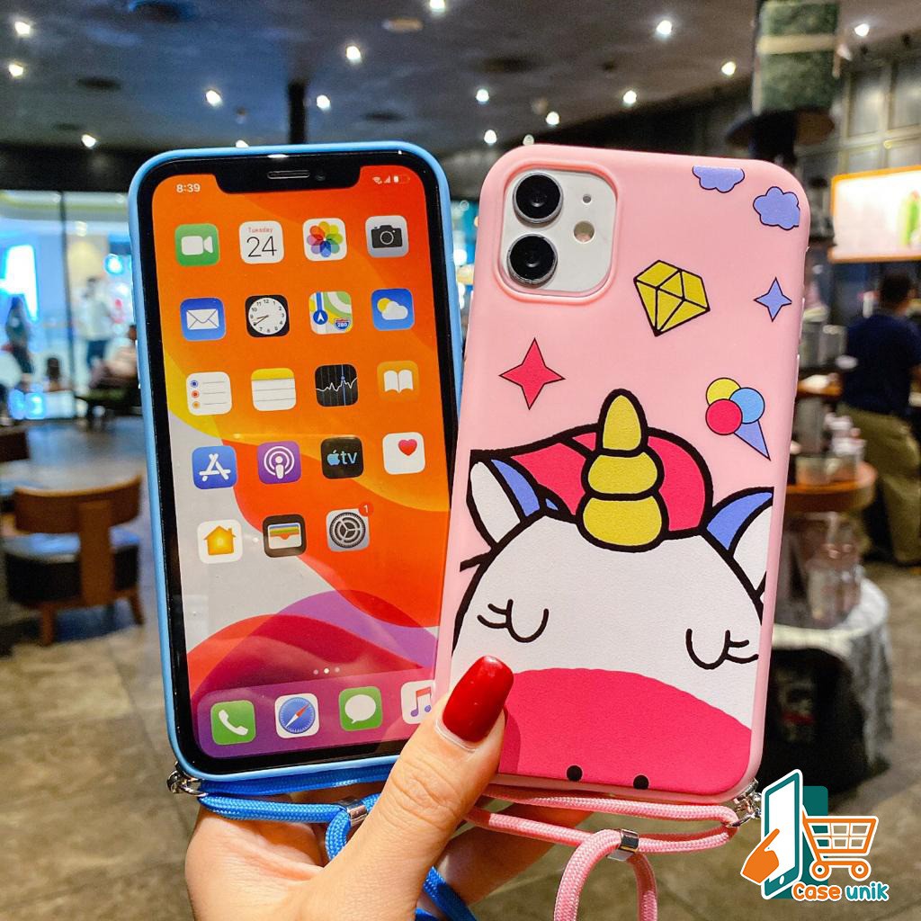 SS153 case Slingcase Lanyard UNICORN Oppo F1s A59 A3s A5s A7 A11k A12 A5 A9 A31 A8 2020 CS2282