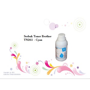 Serbuk Toner Brother TN261 Cyan 1x Pake