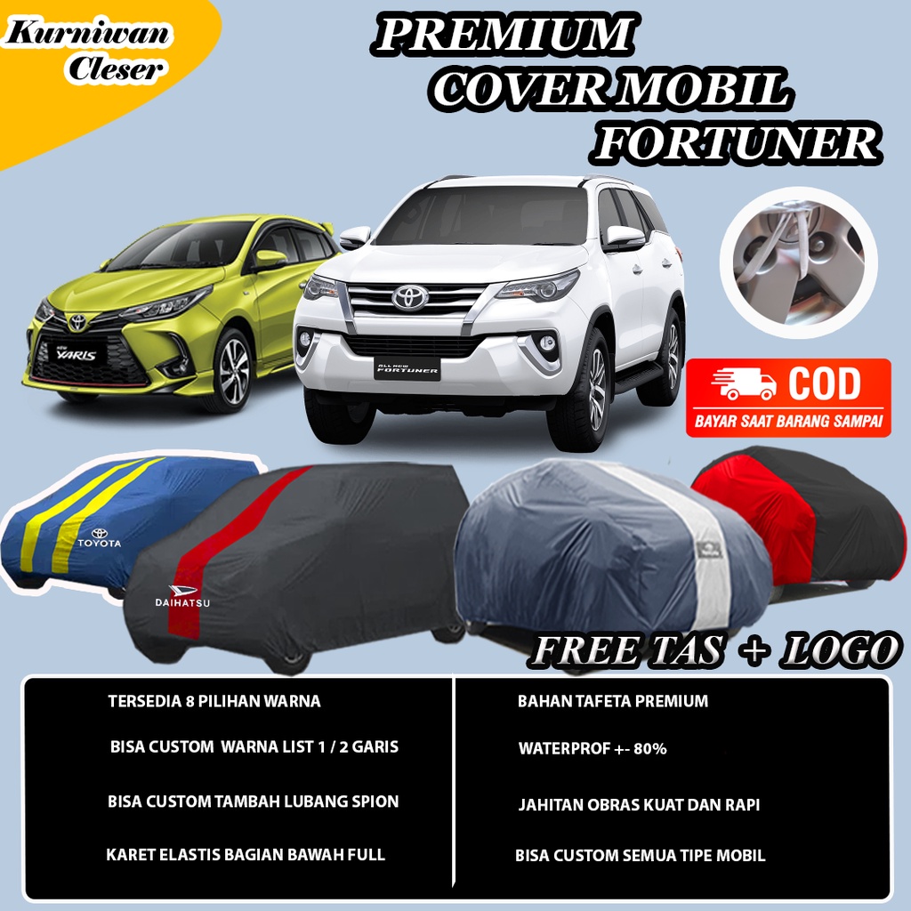 PREMIUM Body Cover Mobil / Sarung / Selimut Mobil Fortuner / selimut mantel pelindung mobil fortuner